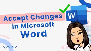 Microsoft Word Accept Changes [upl. by Reinold]