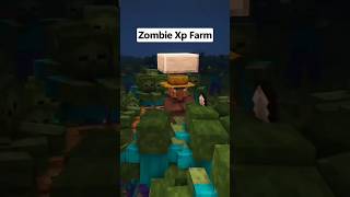 Zombie Xp Farm minecraft jeuxvidéo farming tutorial xp gaming [upl. by Ocirederf551]