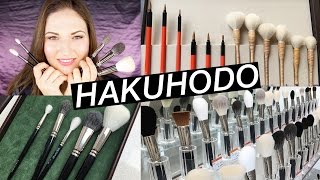 Japanese Makeup Brushes HAKUHODO Flagship Store Haul [upl. by Yenolem503]