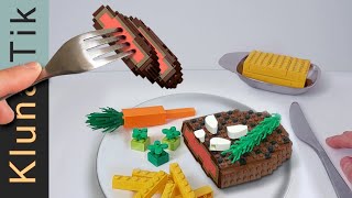 LEGO MEAL  Eating LEGO in Real life recipe  ASMR Mukbang Stop Motion Cooking No Talk [upl. by Gerrald]