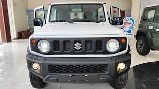 First Look  2023 SUZUKI JIMNY 15 L GLX  Full Option  White Color [upl. by Ikkiv]