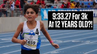 12YearOld DEMOLISHES 3k National Record That Stood For 36 Years At AAU Junior Olympics 2023 [upl. by Janot]