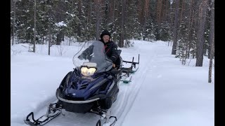 How deep am I stuck Snowmobile logging The Arctic winter returns and the nightmare continues [upl. by Olivero220]