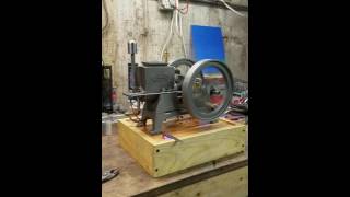 Starting the 1914 Fuller amp Johnson 6HP  Hit and Miss Engine [upl. by Llednar598]