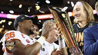 Clemson receives the CFP National Championship Trophy  College Football [upl. by Plante]