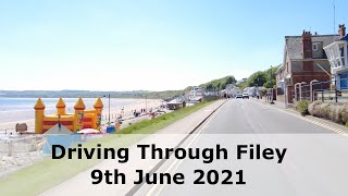 Driving Through the seaside village of Filey in Yorkshire UK taken on the 9th June 2021 [upl. by Joao]