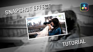 Easy Camera Snapshot Effect  DaVinci Resolve Tutorial [upl. by Weidner311]