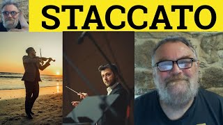 🔵 Improve Your Pronunciation  Staccato Meaning  Staccato Defined  Staccato Examples Pronunciation [upl. by Aralk]