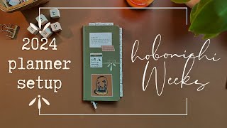 Hobonichi Weeks 2024 Setup  Flip Through [upl. by Ule]