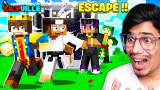 THE BIGGEST ESCAPE IN LILYVILLE 😡 Day 39  Minecraft Live [upl. by Aronid]