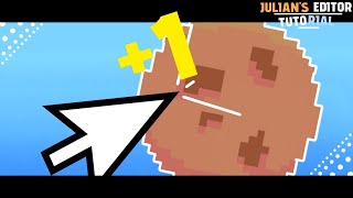 How to make Cookie Clicker in julians editor part 1 main gameplay [upl. by Shoifet]