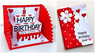 Handmade Birthday Card easy  How to make friend Birthday Card  Birthday special greeting card [upl. by Corilla887]