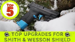 TOP 5 Best MampP Shield Upgrades ► Smith amp Wesson Shield Performance Upgrades [upl. by Noletta]