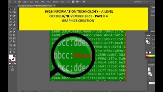 A Level IT 9626 November 2021 Paper 4 Graphics Creation [upl. by Meadow]