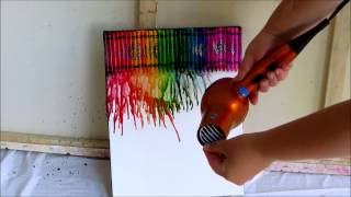 How to make Melted Crayon Art [upl. by Esekram]