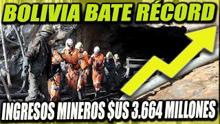 Bolivia bate récord en ingresos mineros con us 3664 millones en 8 Meses [upl. by Naillil]