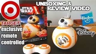 Targets EXCLUSIVE STAR WARS rc BB8 DROID unbox build amp review  THE FORCE AWAKENS [upl. by Stout734]