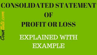 Consolidated Statement of Profit or Loss  Explained with Example [upl. by Oiralih]