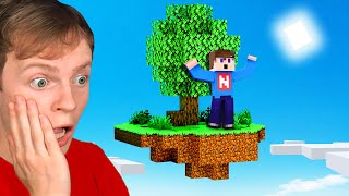 Playing MINECRAFT SKYBLOCK First Try [upl. by Mikkel]