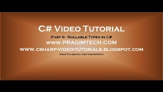 Part 6  C Tutorial  Nullable Typesavi [upl. by Allare]