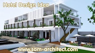 SketchUp Hotel Design Idea  Samphoas 01 [upl. by Oiragelo]