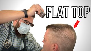 Easy Flat Top Haircut Tutorial [upl. by Nanahs]