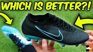 Flyknit Ultra vs Vapor  Which Nike Mercurial Is Better Boot Battle [upl. by Elwira639]