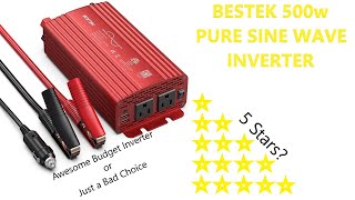 BESTEK 500w Pure Sine Wave Inverter TestReview [upl. by March825]