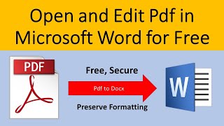 How to convert pdf to Word for free Solved [upl. by Brubaker]