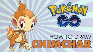 How to draw CHIMCHAR  POKEMON [upl. by Yentuoc]