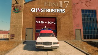 Saints Row  Ghostbusters Ecto1  Siren  Song [upl. by Muffin]