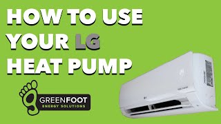 How to use your LG ductless heat pump remote [upl. by Gusty22]