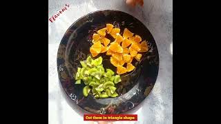 How to make orange and kiwis jelly Orange and kiwi jelly recipe by flavours tranding shorts [upl. by Entsirhc]