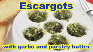 Escargots with garlic and parsley butter recipe [upl. by Oballa]