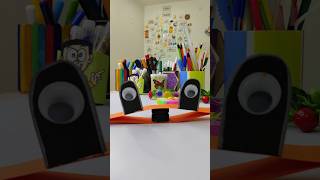 cute frog 🐸 using paper sheet and bottle capkids activity craft video amazingcraft diy shorts [upl. by Klaus]