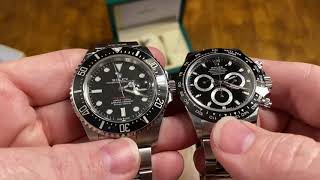 Rolex Sea Dweller 126600 comparison to the Daytona and Submariner [upl. by Alecia614]