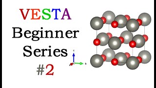 VESTA Software  Beginner Tutorial Series 2 [upl. by Ntisuj]