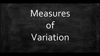 Measures of Variation [upl. by Acined960]