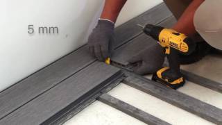 Tutorial Instalación de un deck de PVC Vinyl Deck® [upl. by Eirehc200]