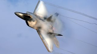 F22 Raptor In Action  Vertical Takeoff Breaking Sound Barrier amp Sonic Boom [upl. by Assele]