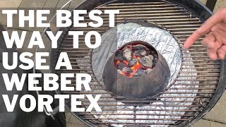 How to use the weber vortex I Weber Kettle Accessory I Vortex Review [upl. by Harp]