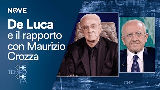 Che tempo che fa  De Luca e il suo rapporto con gli sketch di Maurizio Crozza su di lui [upl. by Fitts28]