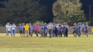 High school football fight between Inlet Grove Clewiston under investigation [upl. by Goldsmith]