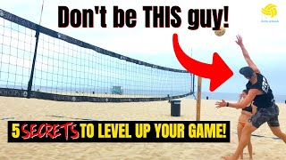 Beach Volleyball Tips  5 Secrets to Level Up Your Game [upl. by Bound]