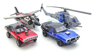 Transformers Movie Bumblebee Studio Series Shatter Dropkick Car Helicopter Air Fighter Robot Toys [upl. by Nomsed453]