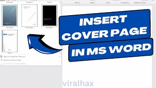 How to Create Book Cover Page in Ms word 2019  Create a Stunning Book Cover Page in Word in 2025 [upl. by Hartzke]