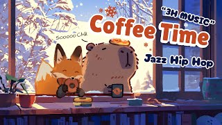 Winter Coffee Time ❄️☕️🍩 Capybara Lofi Jazz HipHop  Chillhop  Study to Relax to [upl. by Dagmar544]