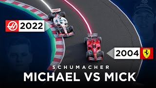 Schumacher vs Schumacher  Can Mick beat Michaels lap time [upl. by Eizle]