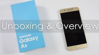 Samsung Galaxy A8 Unboxing amp Hands On Overview [upl. by Eneles]