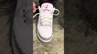 Jordan 3 Laces Tutorial ❗️if you love shoes watch this… [upl. by Lyrej340]